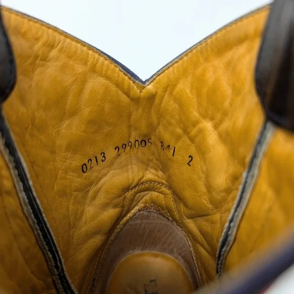 Old Gringo Sora Embroidered Floral Leather Western Cowboy Boots Black 5.5B - Picture 8 of 8